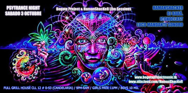OCT 03 2015 PSYTRANCE NIGHT @ FULL GRILL HOUSE · 03.10.15, 21:00
