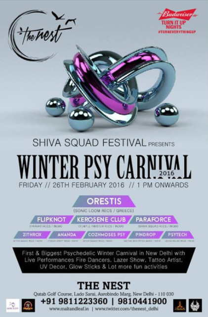 Winter Psy Carnival 26 Feb Orestis Kerosene Club Flipknot Paraforce 26 Feb 2016 New Delhi India Goabase à¥ Parties And People winter psy carnival 26 feb orestis