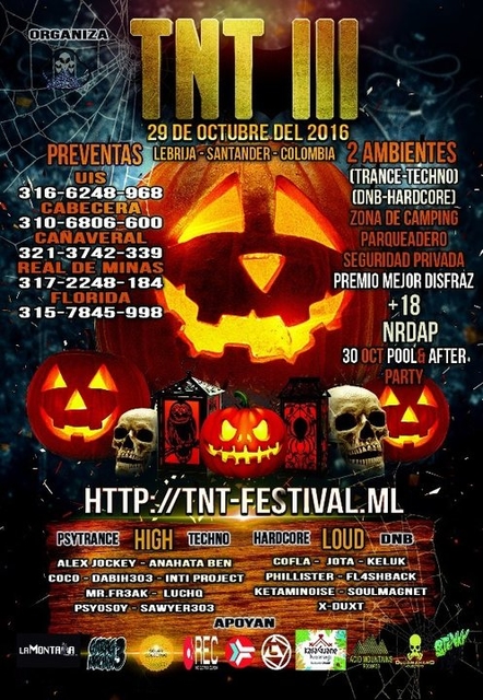 TNT Festival III Psychedelic Halloween Open Air · 29.10.16, 18:00