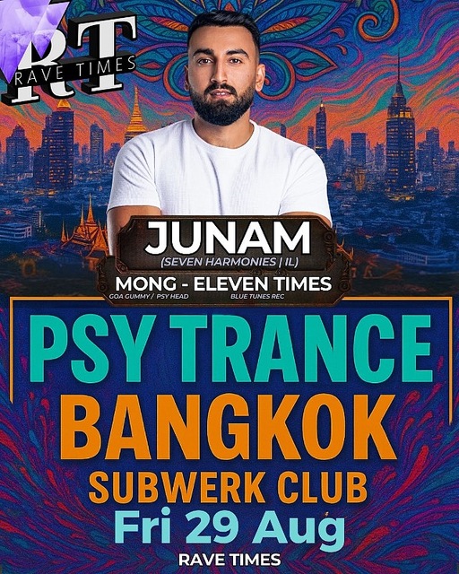 🕉️ Psy Trance w/ JUNAM (Seven Harmonies| IL)  | SUBWERK Club · 29.08.25, 22:00