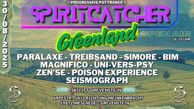 SpiritCatcher Greenland Birthday OPEN AIR Edition · 30.08.25, 16:00