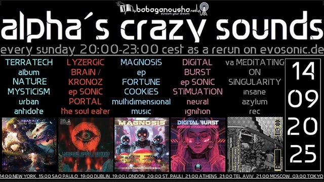 alpha.s crazy sounds · 11 Sept 25, 20:00