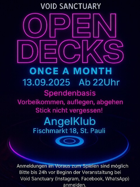 Sanctuary Sessions ~ Open Decks || · 13.09.25, 22:00