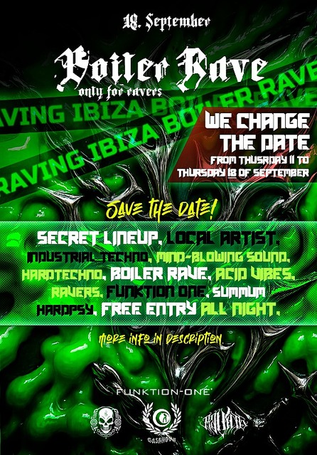 RAVING IBIZA presents: BOILER RAVE EDITION · 18.09.25, 23:30