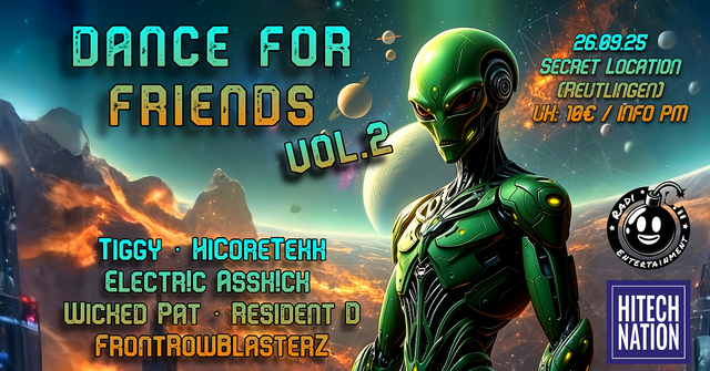 DANCE FOR FRIENDS Vol.2 · 26 Sept 25, 22:00