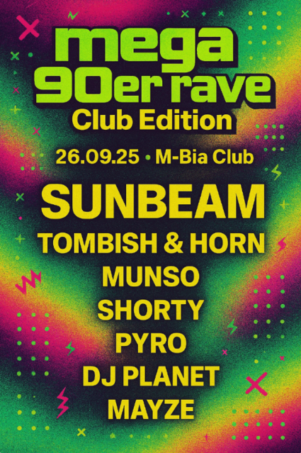 Mega 90er Rave - Club Edition · 26 sept. 25, 22:00