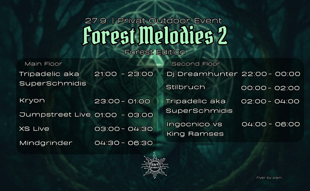 FOREST MELODIES - JUMPSTREET LIVE, XS LIVE, KRYON a.m.m. (Kt.Aargau) · 27 Sept 25, 21:00