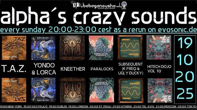 alpha.s crazy sounds: forest, darkpsy, hitech · 16 Oct 25, 20:00