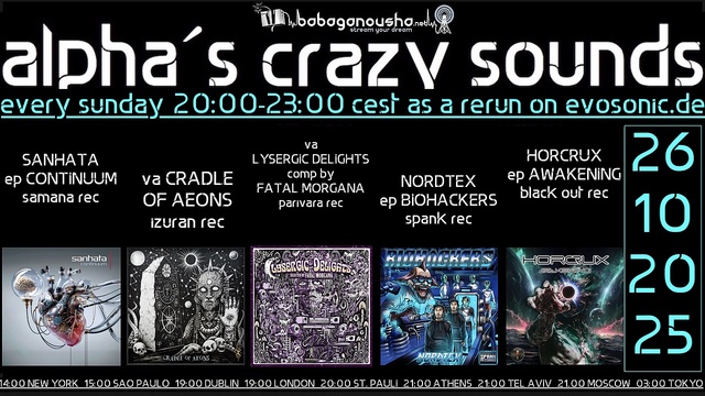alpha.s crazy sounds · 23 Oct 25, 20:00