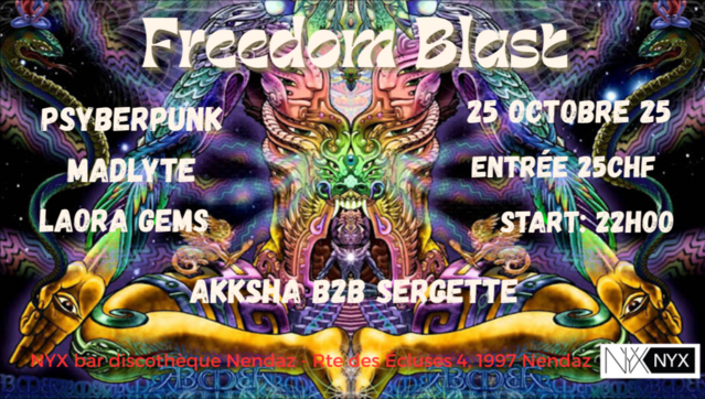 Freedom Blaste · 25 oct 25, 22:00