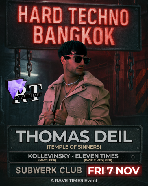 ⛓️HARD TECHNO w/ THOMAS DEIL !!! | by Rave Times · 7 nov 25, 22:00