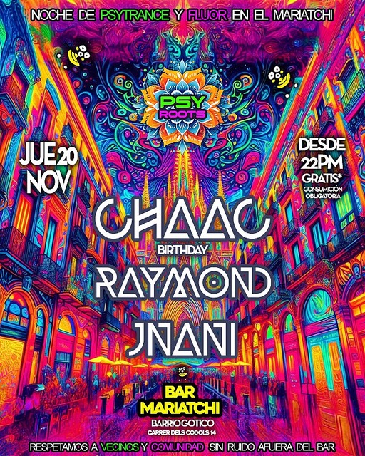 PSYROOTS PSYTRANCE COMMUNITY BARCELONA - BDY CHAAC · 20 Nov 25, 22:00