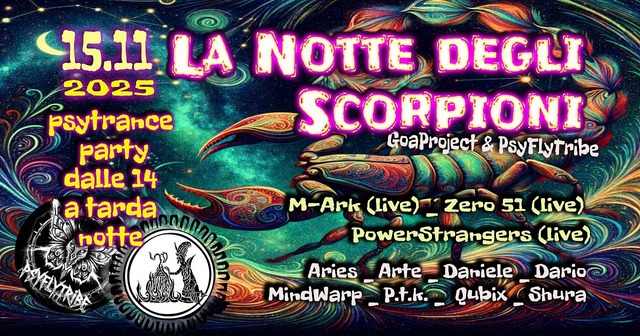LA NOTTE DEGLI SCORPIONI · 21 nov 25, 14:00