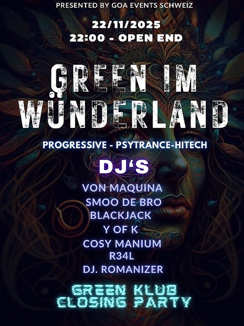 Green im wünderland · 22 Nov 25, 22:00