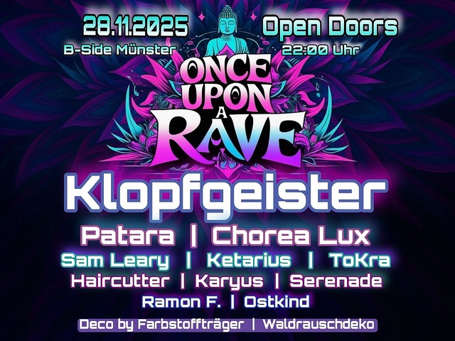 Once Upon a Rave B Day Speziale · 28 Nov 25, 22:00