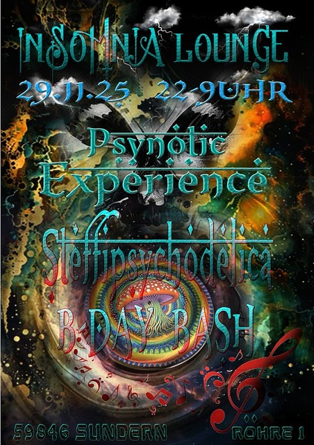 Psynotic Experience/Steffi Psychodelica B-day Bash · 29 Nov 25, 22:00