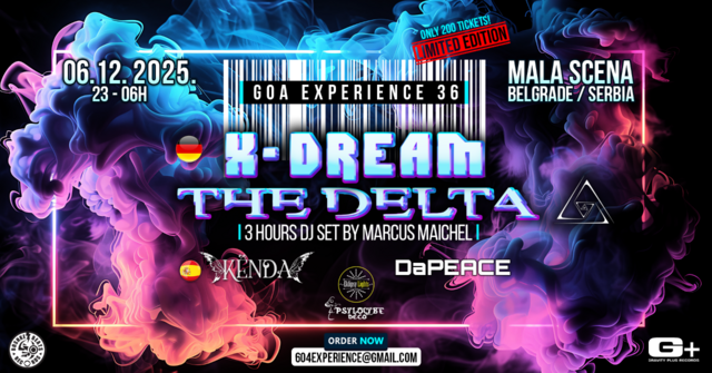 GE36: X-Dream & The Delta · 6 déc. 25, 23:00