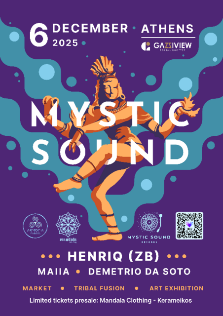 Mystic Sound in Athens w/Henriq from ZEN BABOON · 6 Dec 25, 23:00