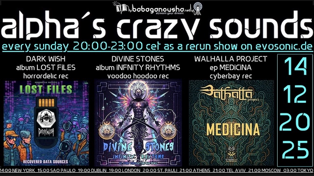 alpha.s crazy sounds: * darkpsy * hitech * · 11 Dec 25, 20:00