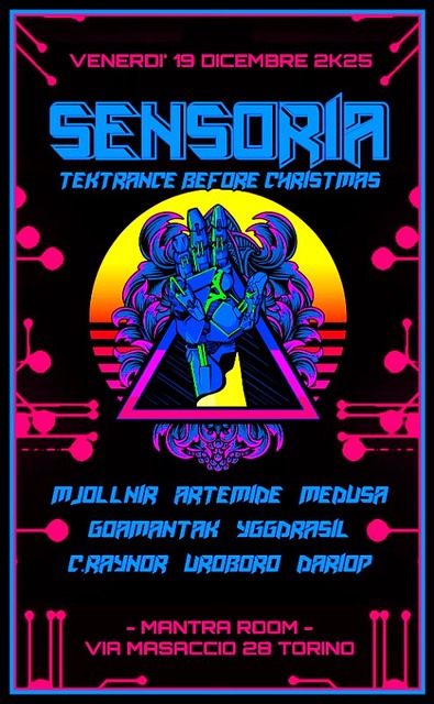 SENSORIA // TEKTRANCE BEFORE X-MAS // SONIC TREE PROJECT @ MANTRA ROOM · 19 Dec 25, 22:00