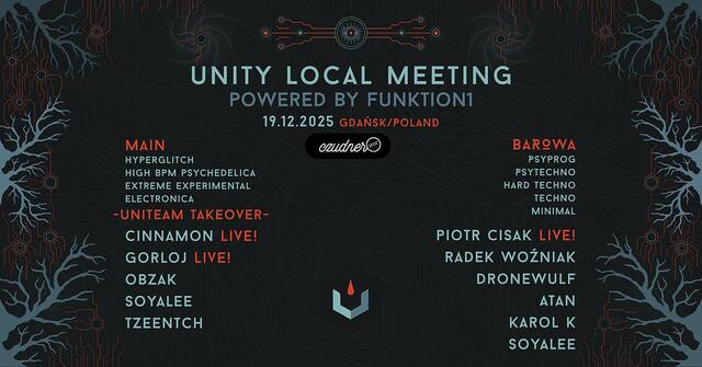 UNITY LOCAL MEETING powered by Funktion1 · 19 déc. 25, 22:00