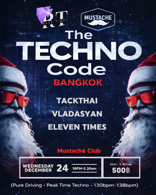 🔊The Techno Code (130 - 138bpm) w/ TACKTHAI | by Rave Times · 24.12.25, 22:00
