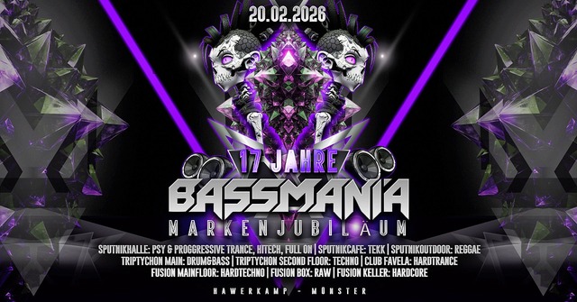 Bassmania XXL 20.02.26 · 20 Feb 26, 22:00