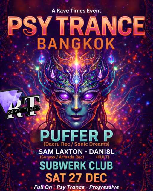 🕉️ Psy Trance w/ Puffer P (Dacru Rec) | by Rave Times · 27 dic 25, 22:00