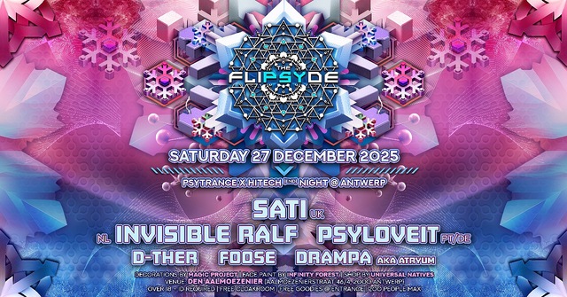 THE FLIPSYDE - Psytrance X Hitech night @ Antwerp · 27 dic 25, 22:00