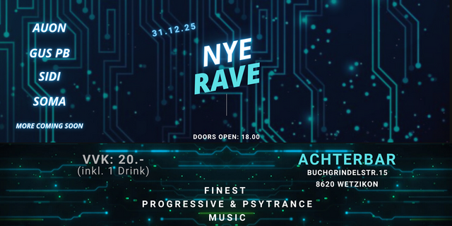 NYE RAVE · 31 déc. 25, 18:00