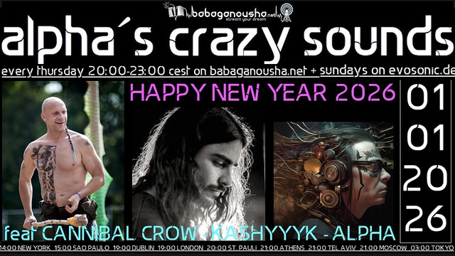 alpha.s crazy sounds: HAPPY NEW YAER 2026 · 1 Jan 26, 20:00