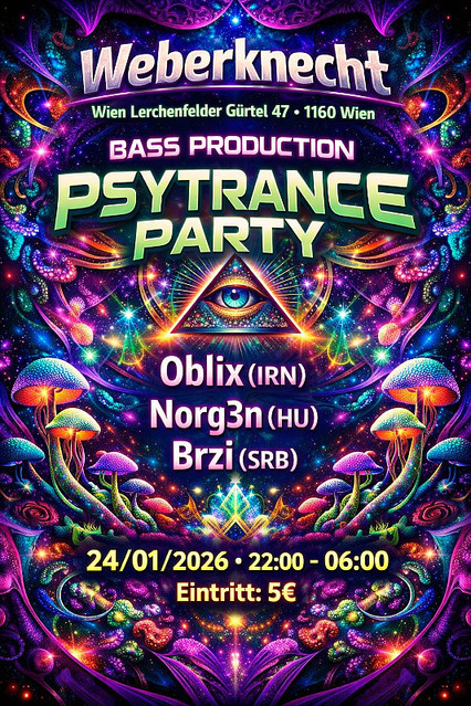 BASSPRODUCTION PSYTRANCE PARTY · 24 Jan 26, 22:00