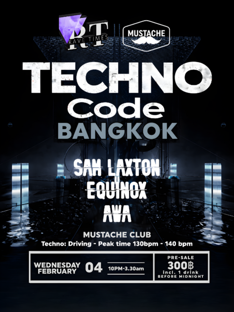 ⛓️Techno Code with: Sam Laxton (Sonaxx Rec), by Rave Times · 4 feb 26, 22:00
