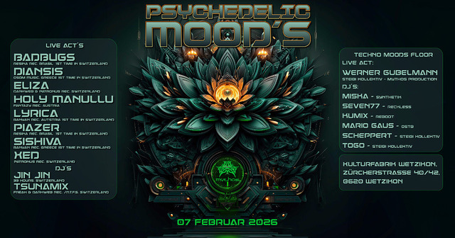 Psychedelic Moods IIII · 7 feb 26, 21:00