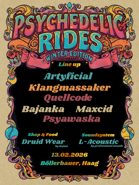 Psychedelic Rides - Winter Edition · 13 Feb 26, 22:00