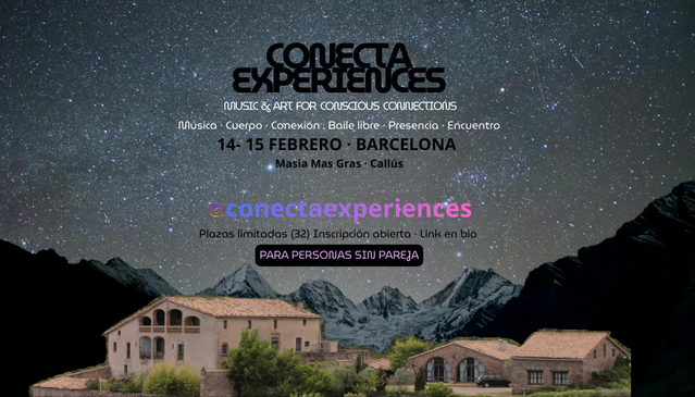 CONECTA EXPERIENCES- Viaje Sensorial · 14 févr. 26, 16:00