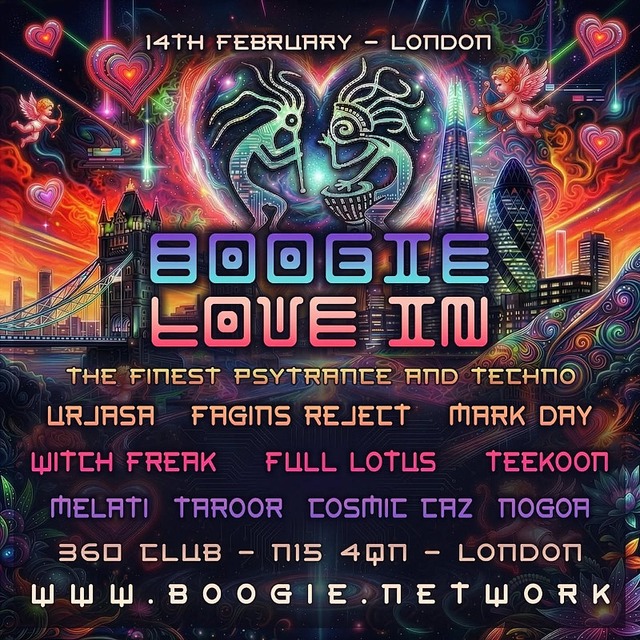 The Boogie Love-In: Our Psychedelic Valentine's special · 14 Feb 26, 21:00