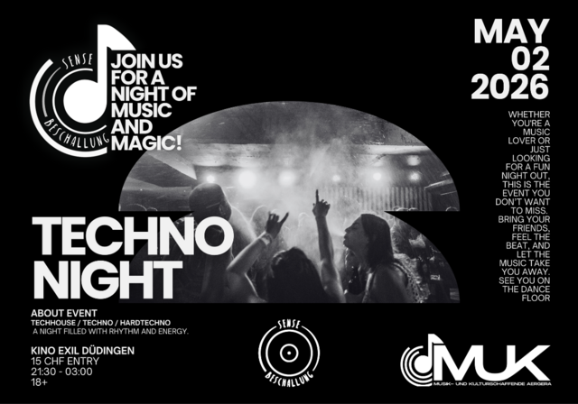 TECHNO NIGHT ⛓️ · 2 May 26, 22:00
