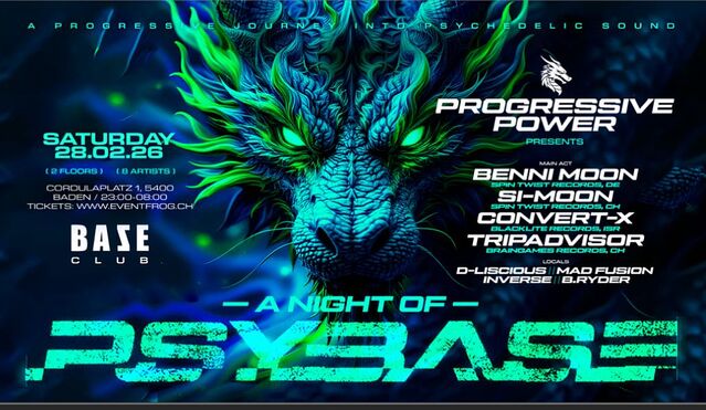 Progressive Power / A Night of Psybase · 28 Feb 26, 23:00