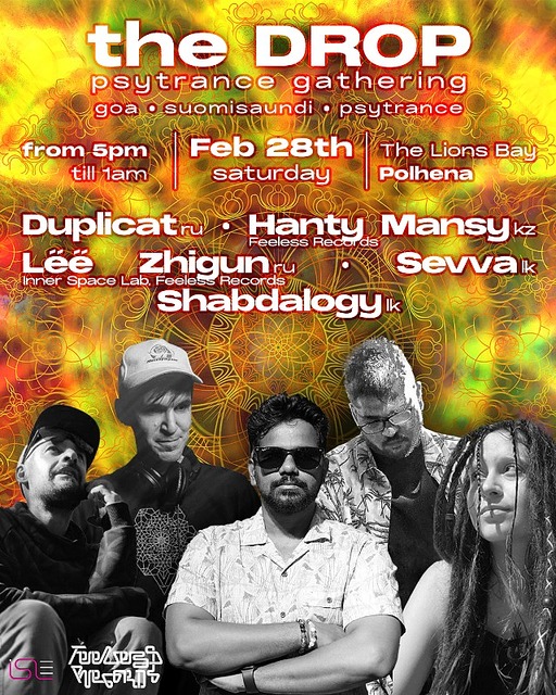The Drop Psytrance: Goa & Suomisaundi Night · 28 feb 26, 17:00