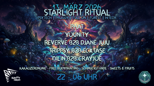 Starlight Ritual @ Sunny High Club · 13 Mar 26, 22:00
