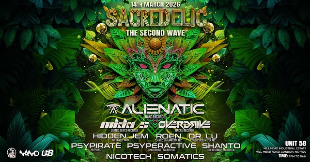Sacredelic-the second wave · 14 Mar 26, 19:00