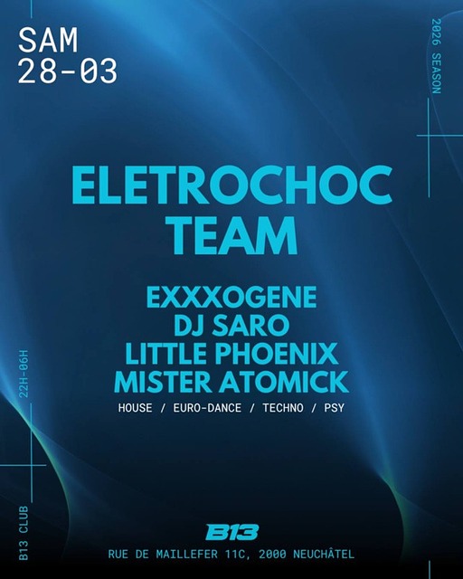 Electrochoc Party · 27 Mar 26, 22:00