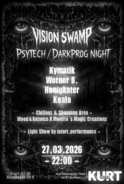 Vision𖦹Swamp | PsyTech/DarkProg Night · 27 Mar 26, 22:00