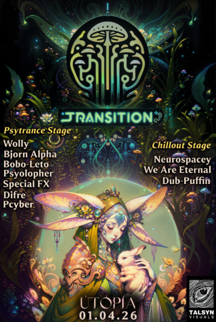 TRANSITION PSYTRANCE - SPRING EQUINOX CELEBRATION · 1 Apr 26, 21:00