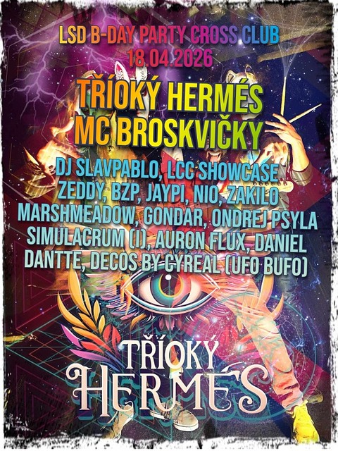 LSD B-day psytrance party · 18 Apr 26, 21:00
