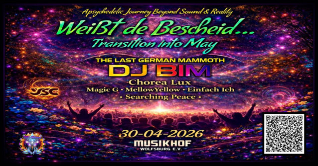 Weißt de Bescheid ... Transition into May · 30 Apr 26, 21:00