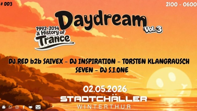 Daydream Vol.3 // History of Trance · 2 mai 26, 21:00