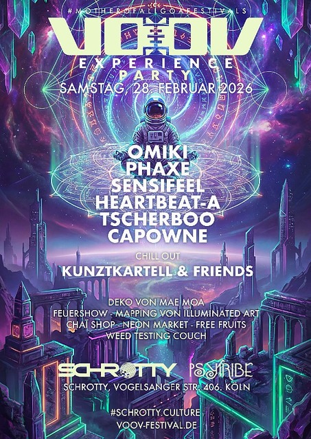 VooV Experience Party /w Blazy, Electric Universe, Sun Project, Sensifeel · 2 May 26, 23:00
