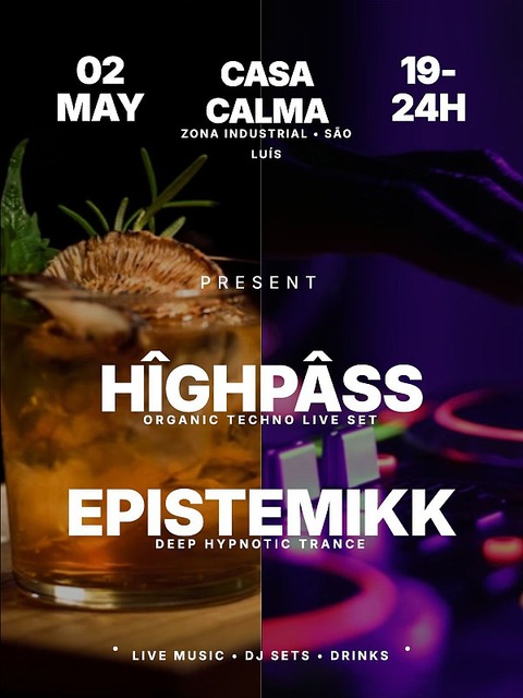Calma Sessions Presents: Highpass (Live Concert) x Epistemikk · 2 May 26, 19:00